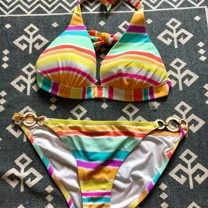 Victoria’s Secret push-up halter bikini set